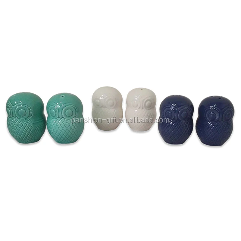 
Color glazed ceramic salt and pepper shakers wholesale 