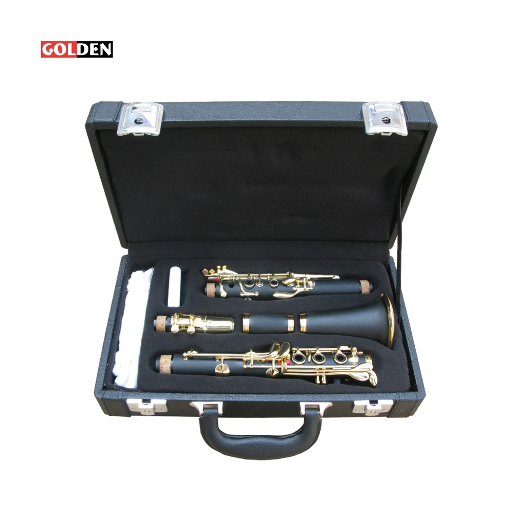 
Golden Brand of Factory Supply 17 Keys Clarinet 