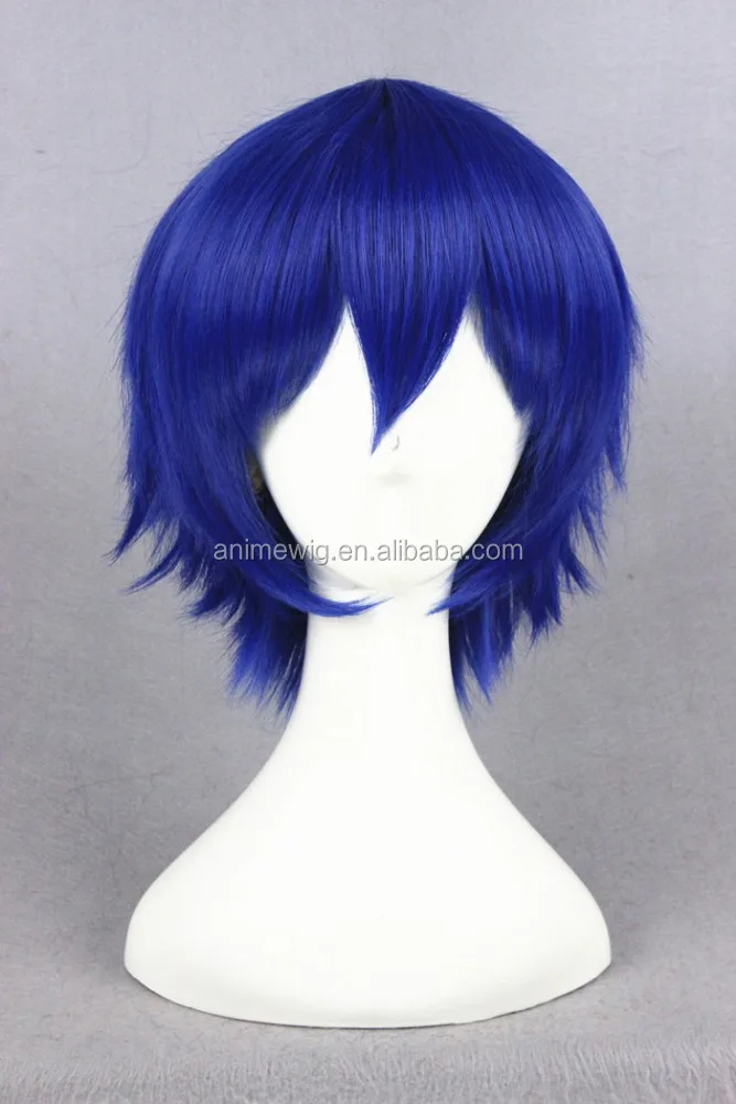 Japanese Anime Durarara/Kuronuma Aoba Short 32cm Blue Cosplay Wig/synthetic Hair Wig