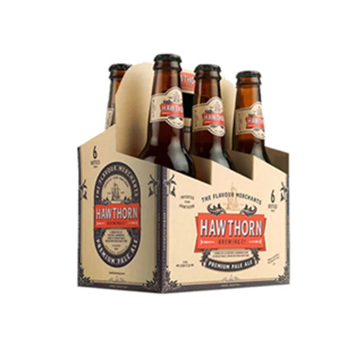 2024 HOT New Free New Custom Design High Quality Promotion Recyclable Corrugated 6 Bottle Carrier