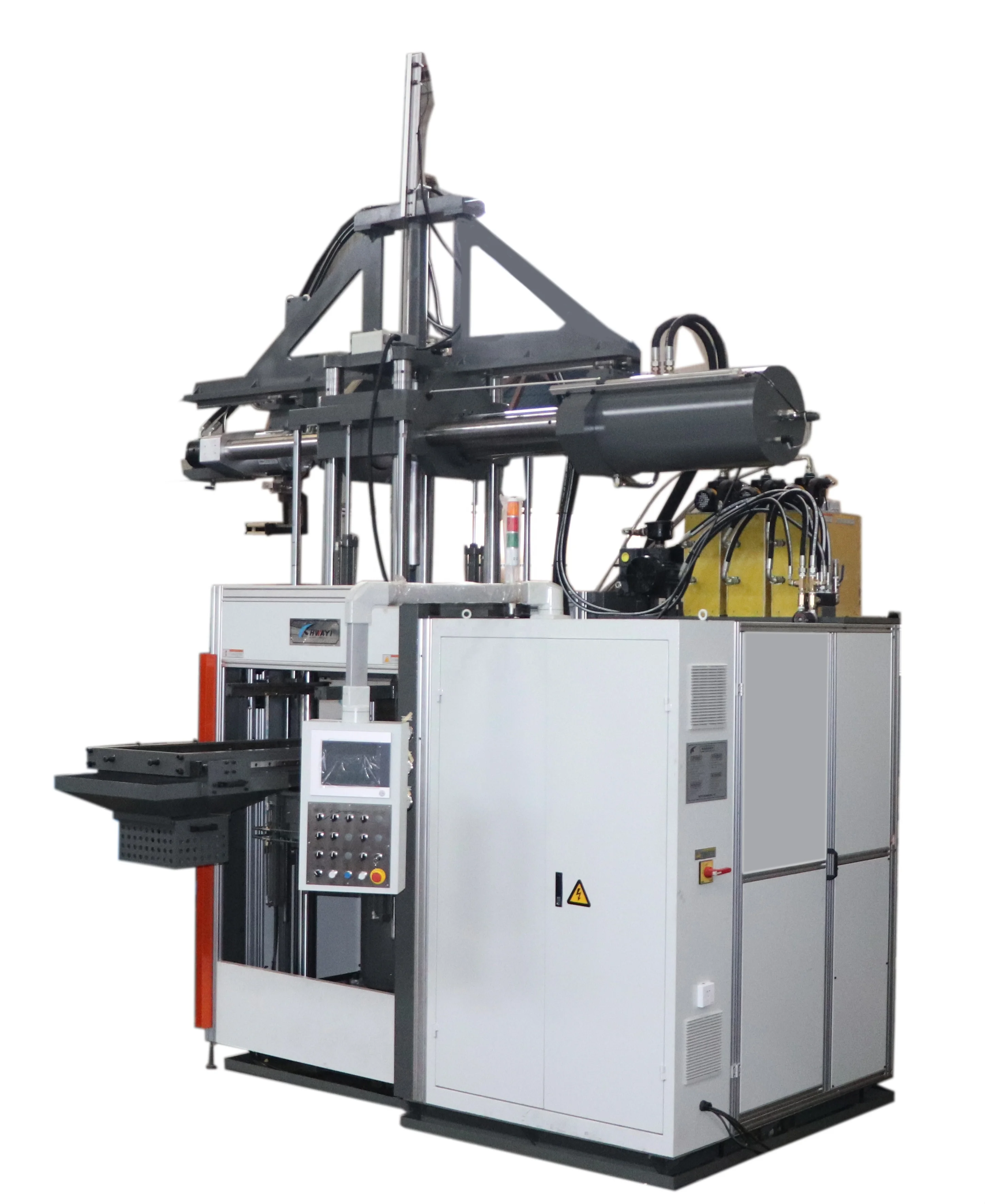 Germany quality HUAYI 300 ton horizontal rubber injection molding machine auto rubber parts making machine