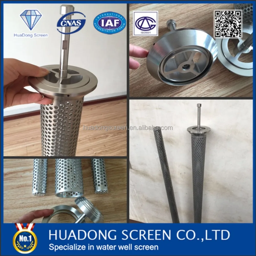 perforated drill screen pipe /stainless steel 304 drilling screen pipe