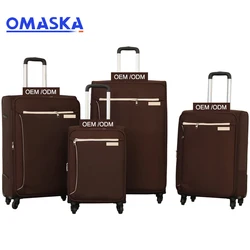 2019 new fashion factory OEM ODM personalized wholesale 4 pieces set luggage sets suitcase