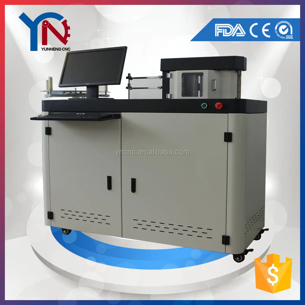 3D Освещения Акриловые Мини-СИД Канала Письмо Знак Гибочная Машина