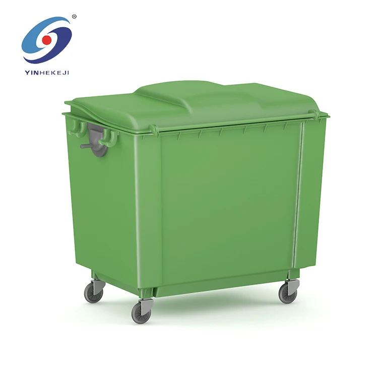 
660L Mobile Garbage Waste Bin Wheel Garbage Containers Bin 