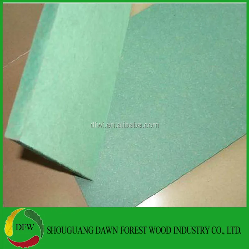 Waterproof Mdf Melamine Board/hmr Mdf/mdf Panels Green