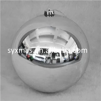 Wholesale Ready to Ship 30cm Christmas decoration shiny ball for party big plastic christmas ball Bola de navidad