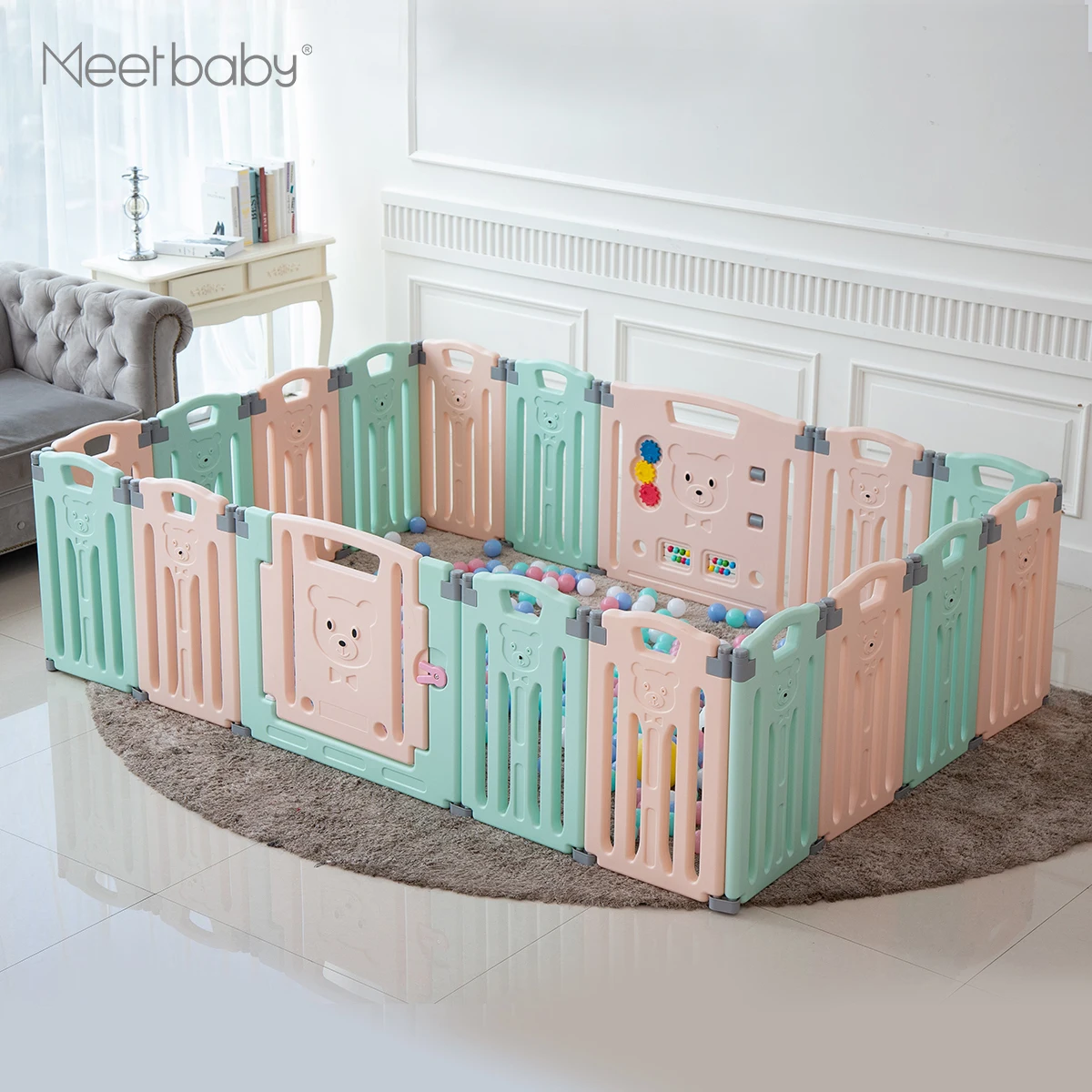 Baby Product:Colorfull Folding design baby kids playard/children safety playpen plastic