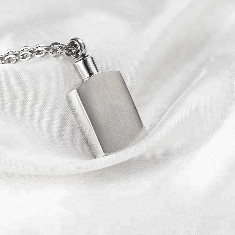 Marlary Waterproof Engrave-able Stainless Steel Memory Cremation Urn Pendant Necklace