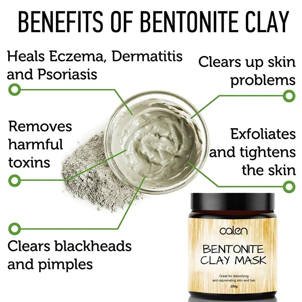 Private Label Body And Hair Care Products Organic Bentonite Clay Mask