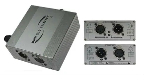 1CH 3pin или 5pin DMX вход / выход, 3pin или 5pin DMX через DMX дистрибьютор DMX сплиттер