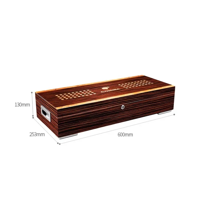 Custom High Glossy Cedar Wooden Cabinet Handmade Cigar Humidor Box