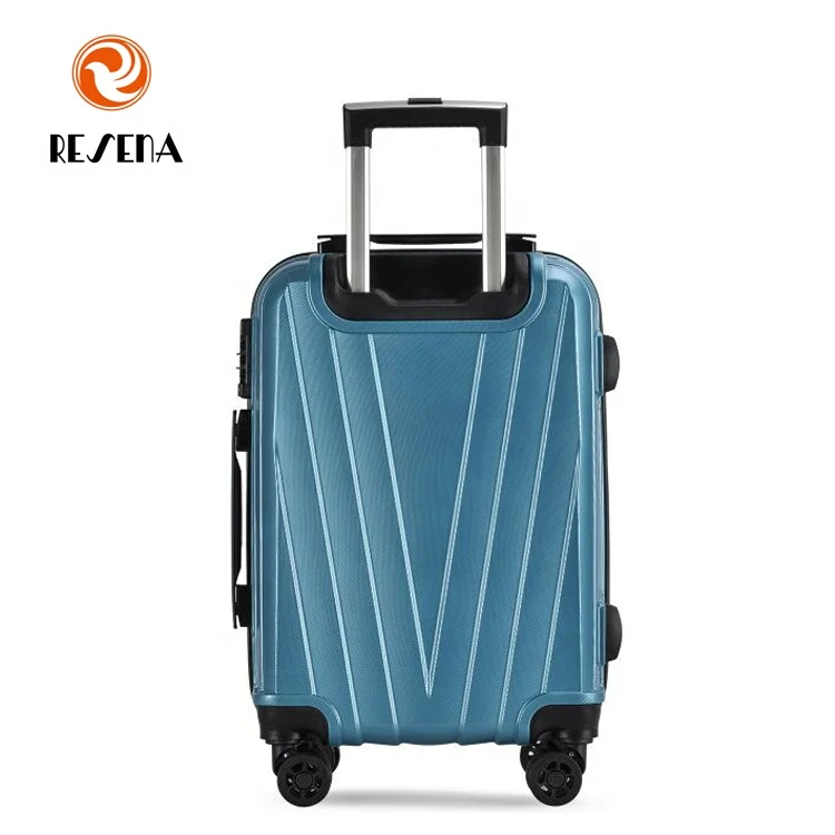 RESENA Factory Unique Design 3PCS Aluminous Trolley Suitcase Travel ABS Luggage Set