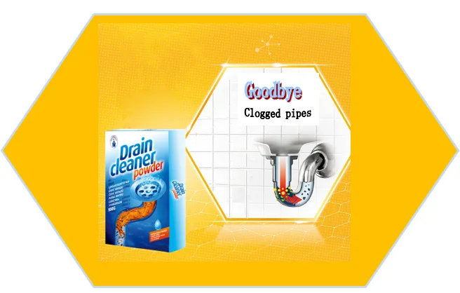 High effect drain cleaner powder