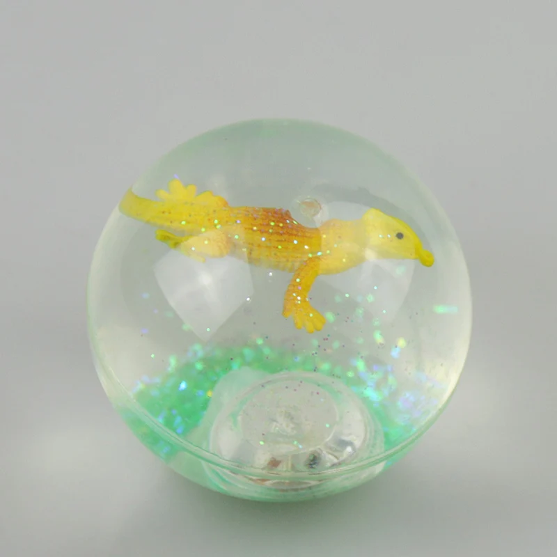3D animal designs inside LED water ball crystal ball funny toy for kids promotional toys