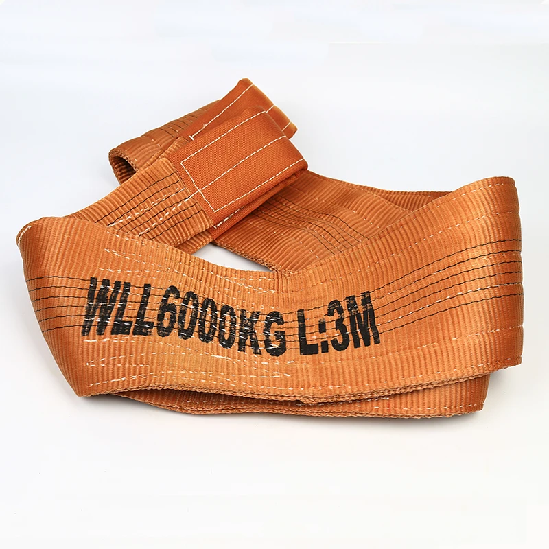 
Competitive price high-strength polyester 6 ton 3 meters webbing sling for lifting 