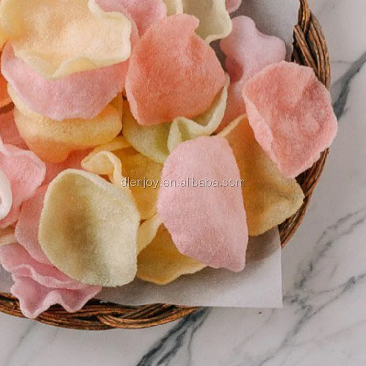 China Factory Hot Sell 227g Packing dried colored prawn crackers
