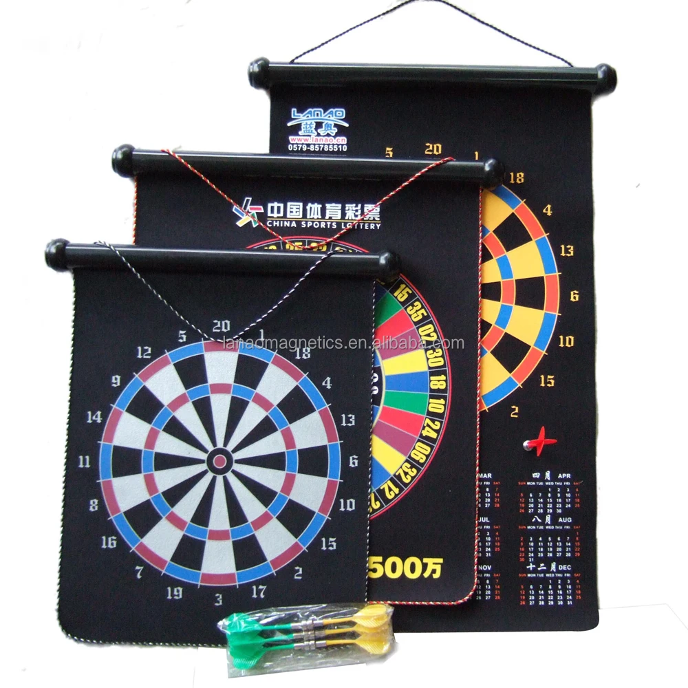 
customized design magnetic dart board roll up darts games portable dartboard 