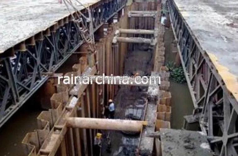 600-750 мм холоднокатаный U-образный стальной лист larsen