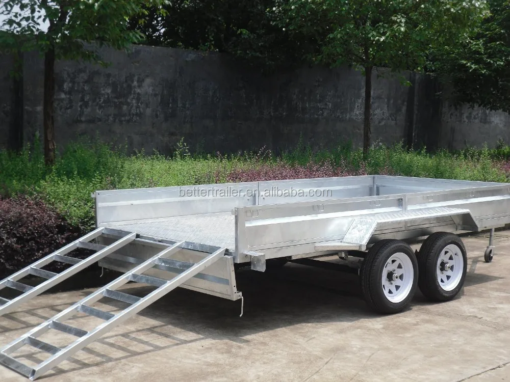 customized 12x5 tandem car race transport trailer