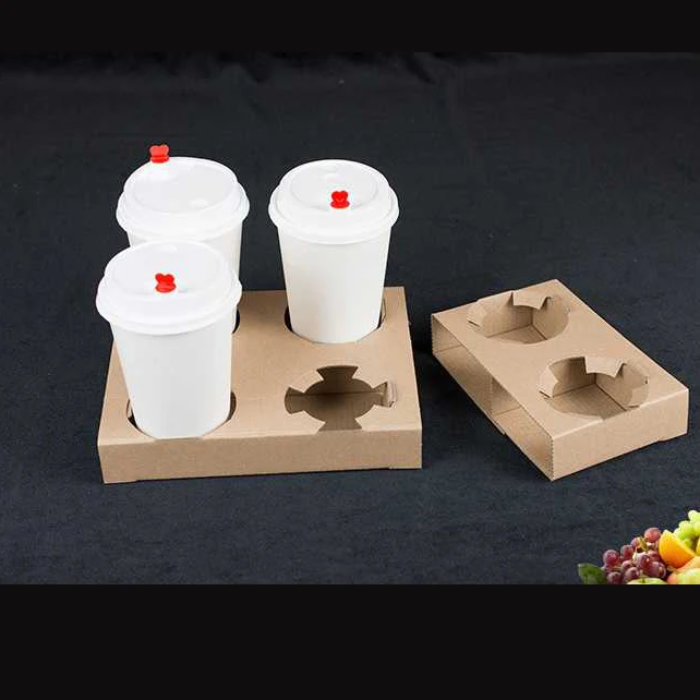 Disposable Custom Take Away Craft Coffee Paper Cup Sleeve /Holder