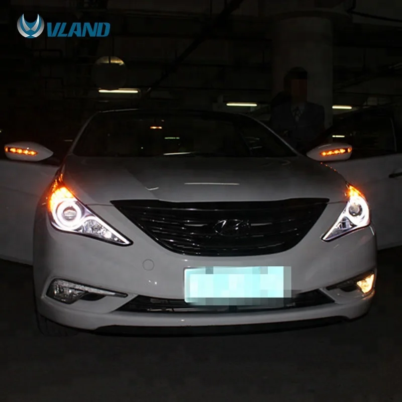 VLAND Manufacturing Wholesale LED Headlights 2011-2020 Car Lamp Parts Auto Accessories Lighting System For Hyundai Sonata 8th