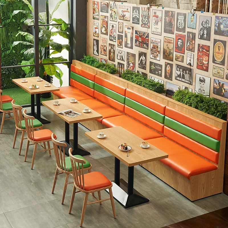 
Restaurant design leather booth sofa made in china 