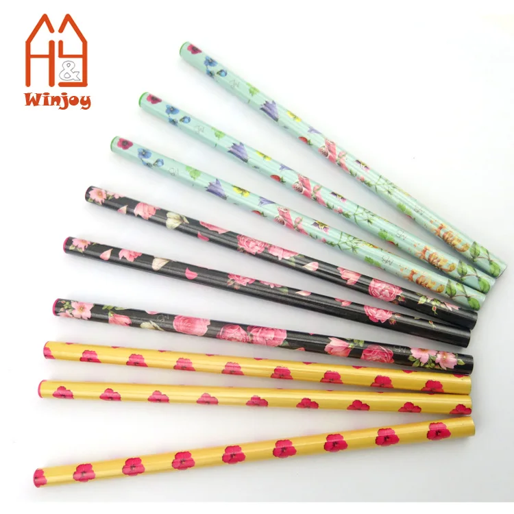 Wood music note piano keyboard pencil black and white colour school stationery for kids