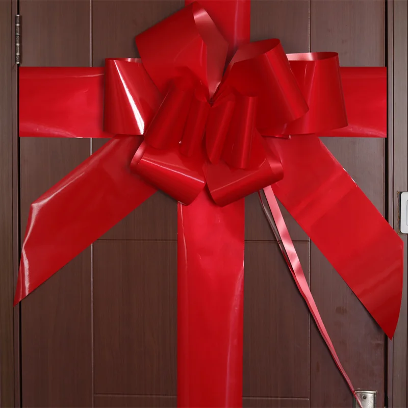 big giant pull up PP ribbon door bow