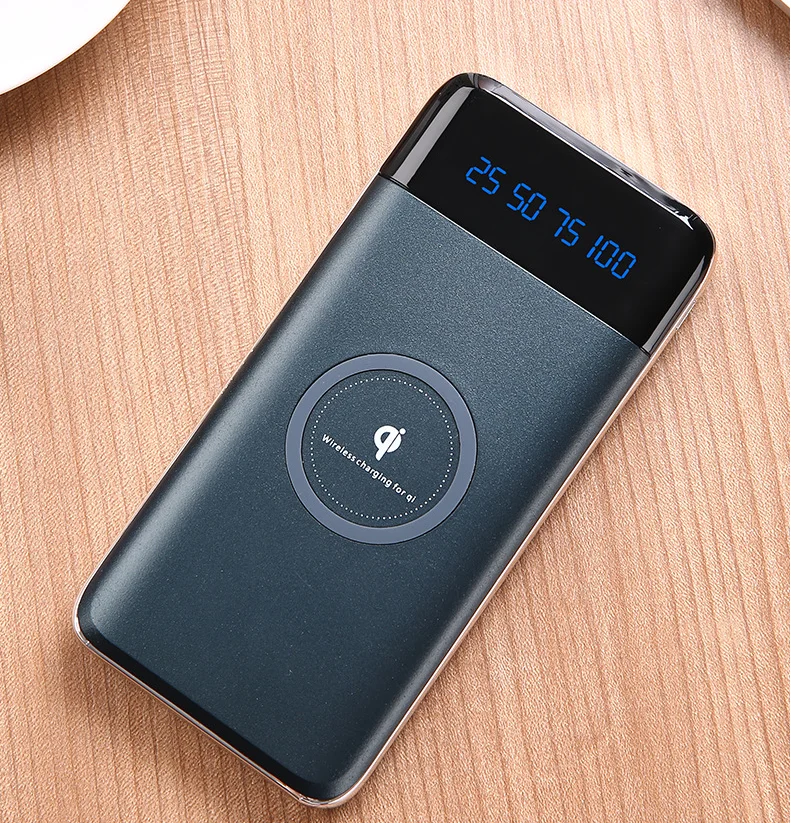 
2021 the most popular mobile 10000mAh fast wireless charger power bank 10w for iphone 