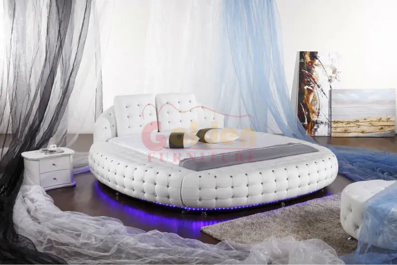 городе фошань роскоши круглая кровать одеяла