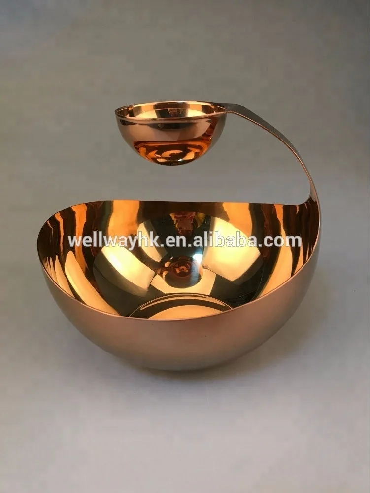 Stainless Steel Chip And Dip Bowl,Snack Bowl with dip bowl,PVD coating