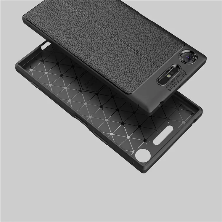 Mobile Phone Accessories Latest Litchi Leather Tpu Case For Sony Xperia XZ1 Cover