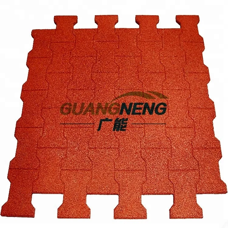 Factory Low price Driveway Granulated Colorful sidewalk interlocking rubber paver tile