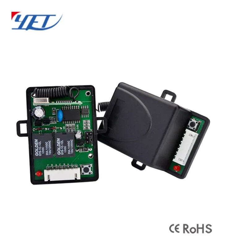 Фабрика дешевле 2 канальный беспроводной RF 433 МГц получатель-выключено переключатель контроллер