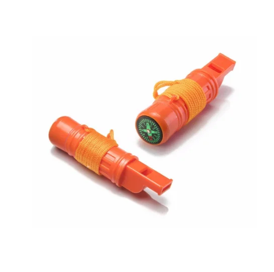 Outdoor Camping 5 in 1 Whistle Multi-function Rescue Compass Survival Whistle