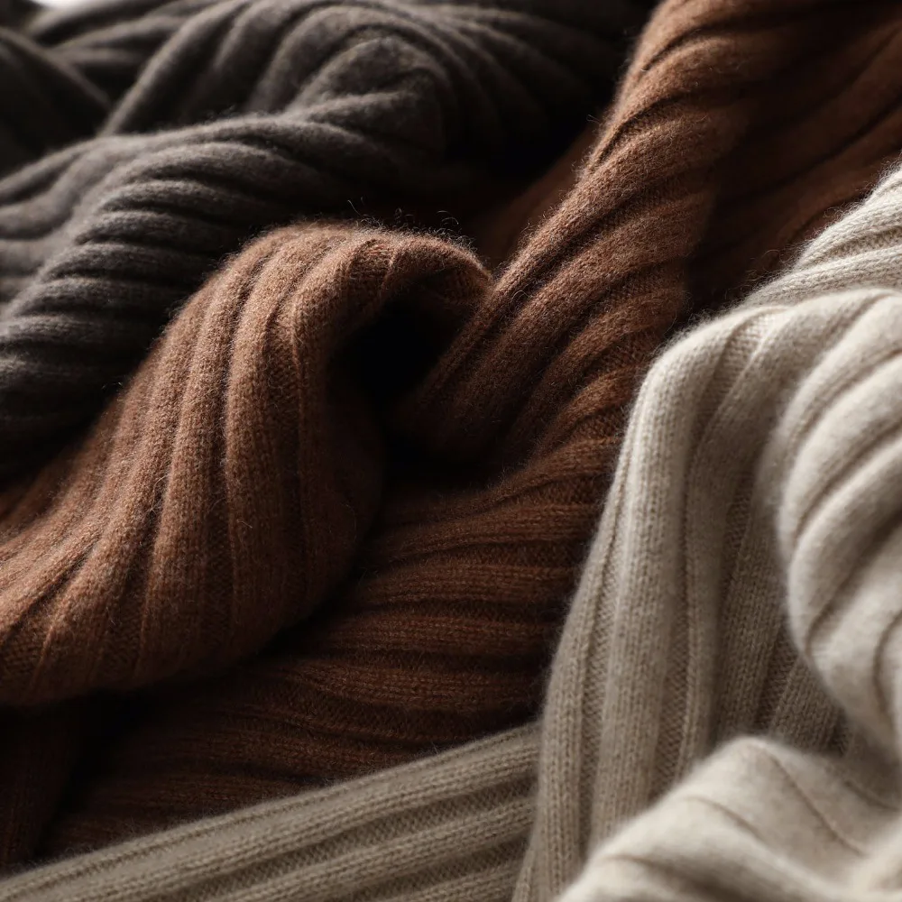 Ladies winter women stripe casual dress cashmere dress wool turtleneck evening dress Cable Knit Sweater for women