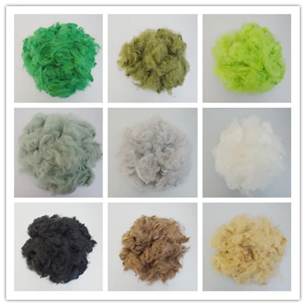 
regenerated black polyester staple fiber 