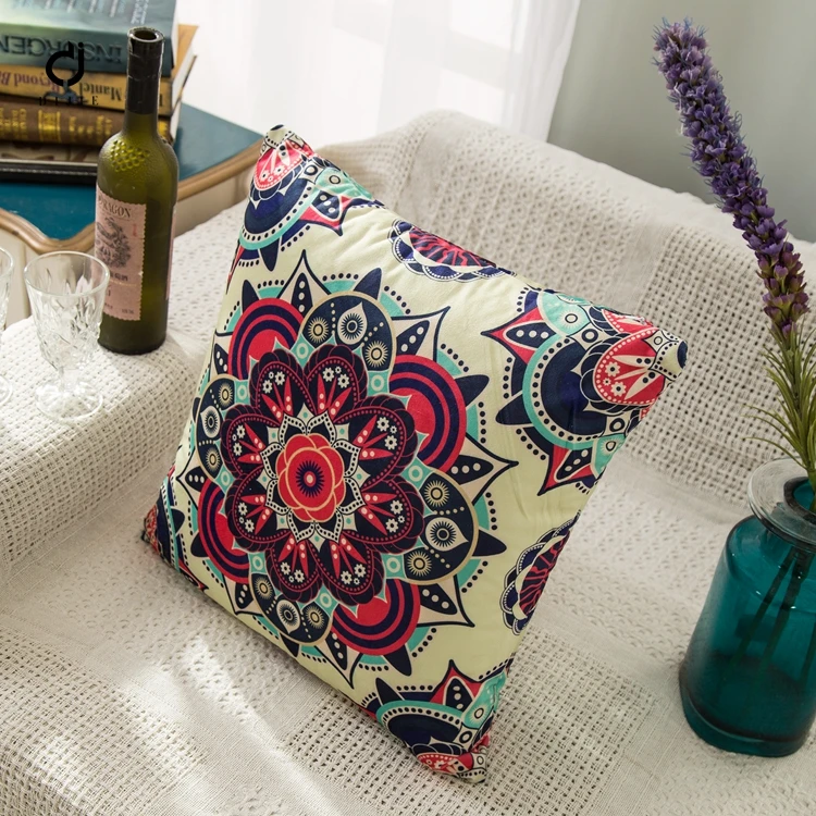 Китай поставщик shaoxing hometextile 100 Поли печатных подушки тенты