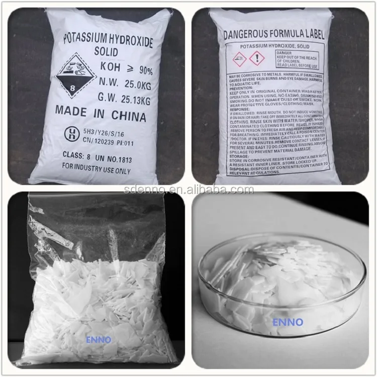 
White flake Potassium hydroxide/KOH/Caustic potash Cas No.130-58-3 