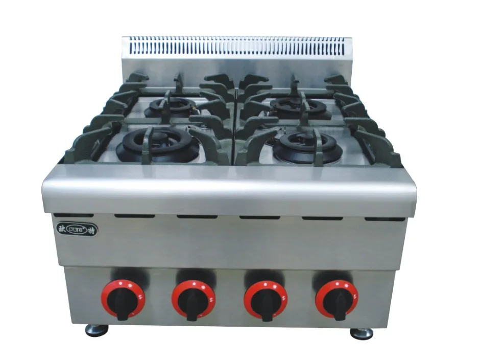 Популярная газовая плита для ресторана с 6 горелками из чугуна