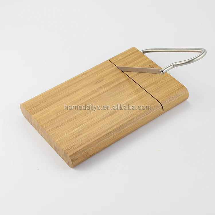 Eco-friendly Wooden Cheese Cutting Board with Slicer Wire