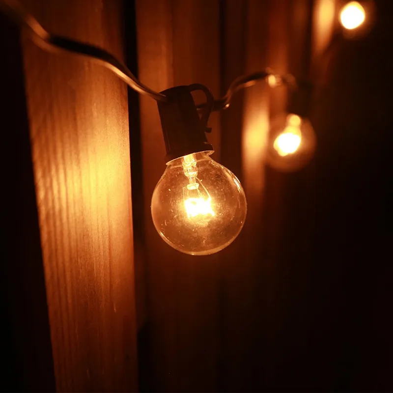 Рождественская Водонепроницаемая гирлянда G40 для внутреннего дворика 230 В под заказ