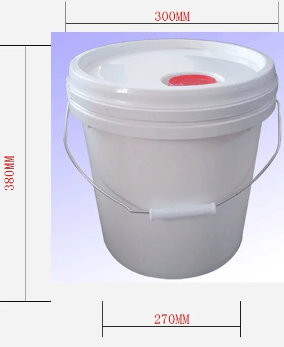 Packaging laundry detergent round plastic pail 20 liter plastic bucket