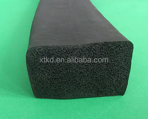 EPDM square rubber foam cord, sponge rubber sealing adhesive tape