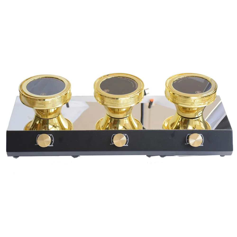 BN70C Wholesale 220V EU Plug 3 Heads Triple Halogen Beam Heater Burner Infrared Heat for Syphon Coffee Maker