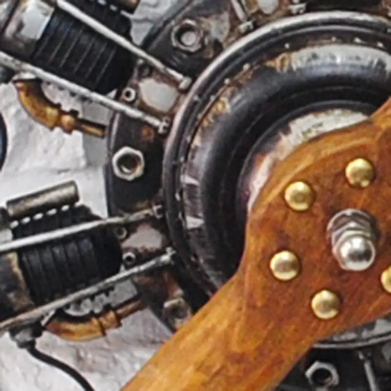 handmade antique engine model metal wall art home decor