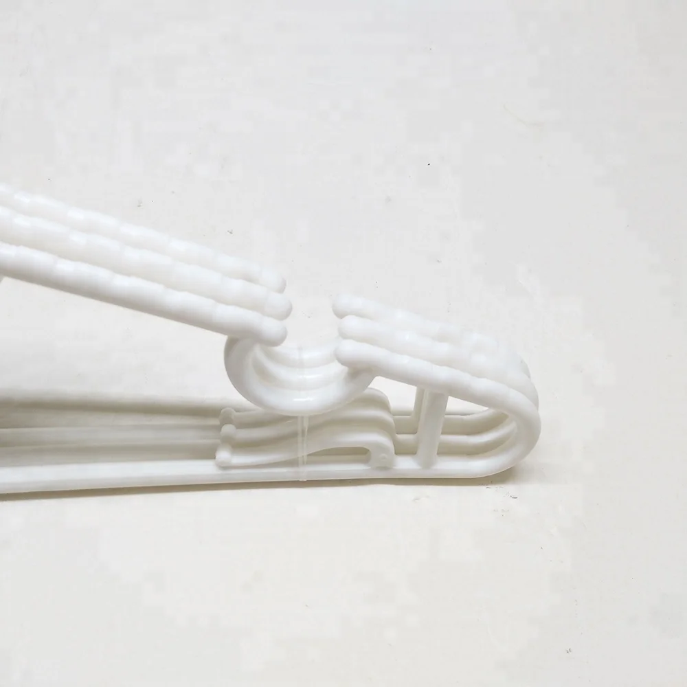 white color plastic clothes hanger chinese manufacturer suit hanger