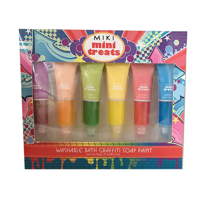 
OEM 15ml Beautiful Colorful Hotel Mini Shower Gel In Tube hand gel body wash bath set girt for kids 