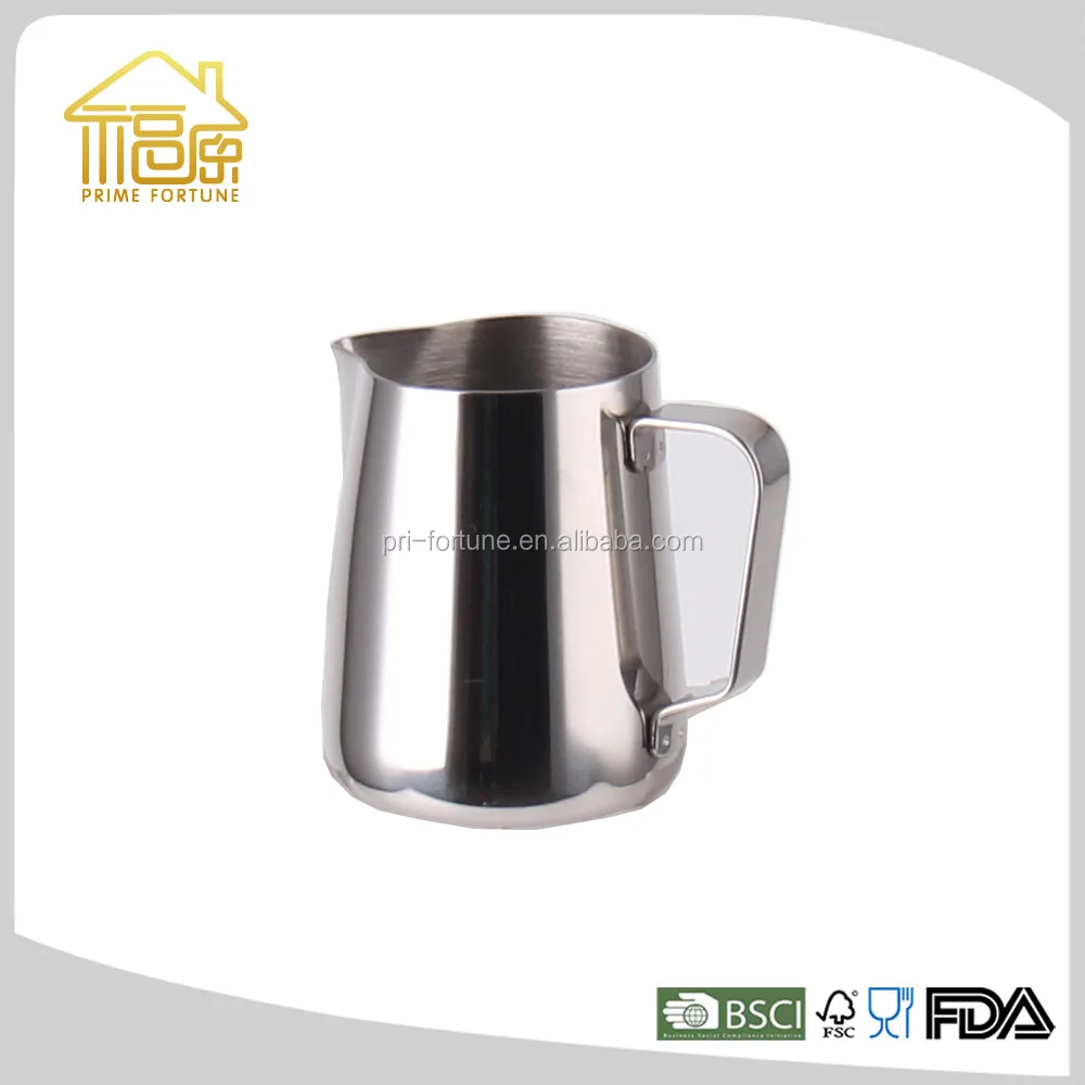 Stainless Steel Milk Pot/Milk Boiling Pot/Milk Coffee Latte Frothing Garland Cup